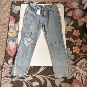 NWT Good American GOOD 90'S ICON HIGH RISE STRAIGHT LEG JEANS GNIC999T Size 15